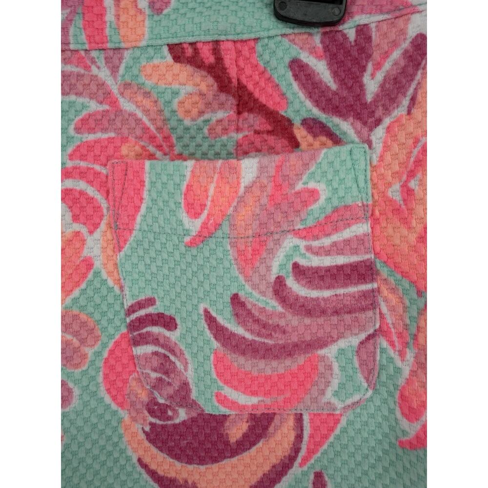 Lilly Pulitzer Alycia Textured Shorts Pink Blue Lovebirds Vibrant Preppy Size 6 - Picture 3 of 8